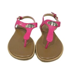 Michael Kors Vibrant Pink Thong Sandals